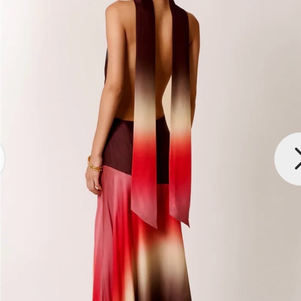 ZHADERE Backless Multi Color Halter Maxi Dress - Picture 11 of 12